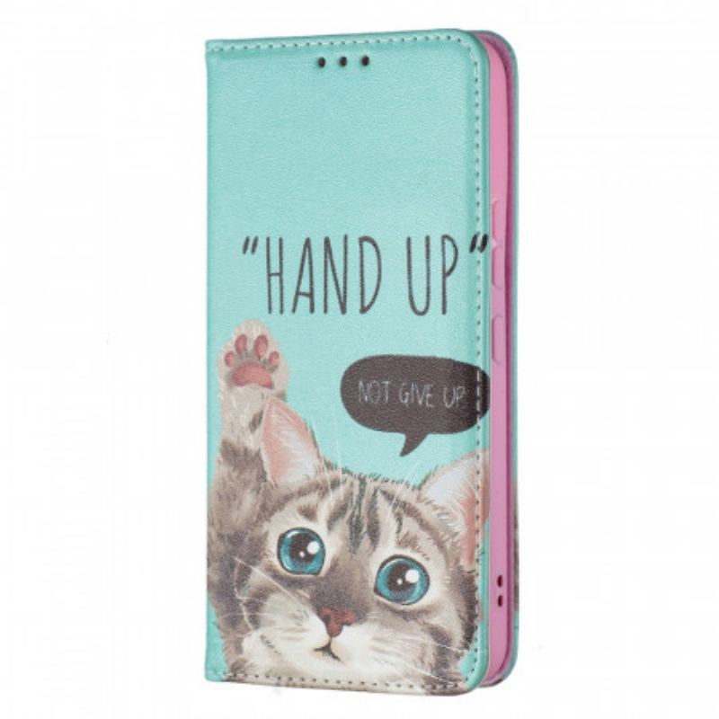 Flip Futrola Samsung Galaxy S22 5G Kožna Futrola Ruka Gore