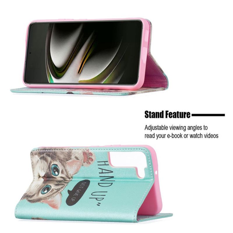 Flip Futrola Samsung Galaxy S22 5G Kožna Futrola Ruka Gore