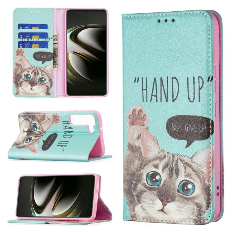 Flip Futrola Samsung Galaxy S22 5G Kožna Futrola Ruka Gore