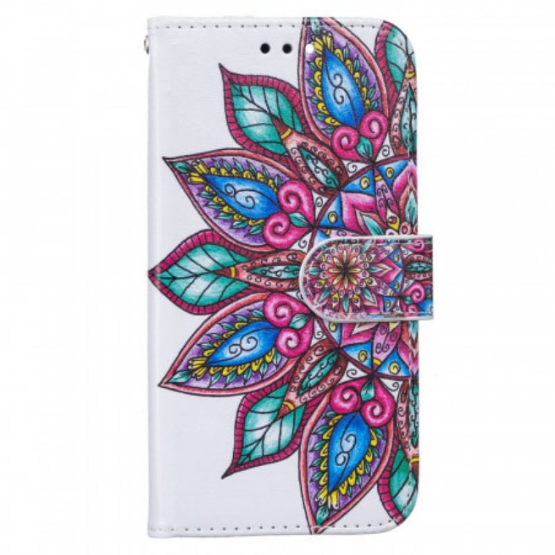 Kožna Futrola Samsung Galaxy S22 5G Nacrtana Mandala
