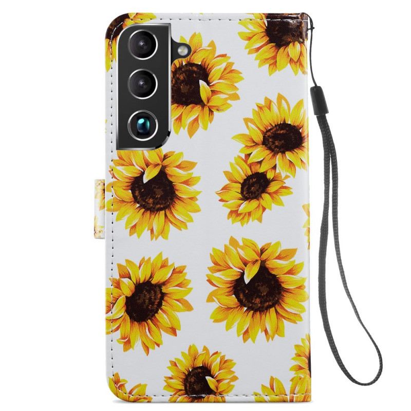 Kožna Futrola Samsung Galaxy S22 5G Suncokreti