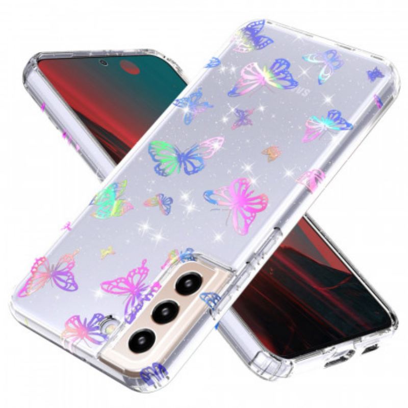 Maskica Samsung Galaxy S22 5G Fleksibilni Silikonski Leptiri