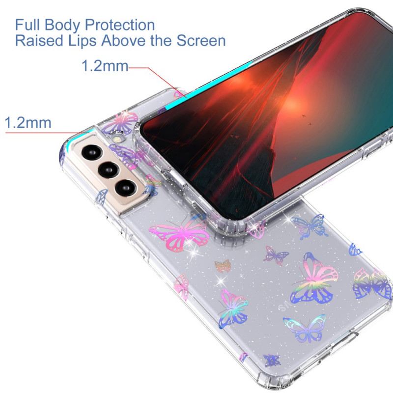 Maskica Samsung Galaxy S22 5G Fleksibilni Silikonski Leptiri