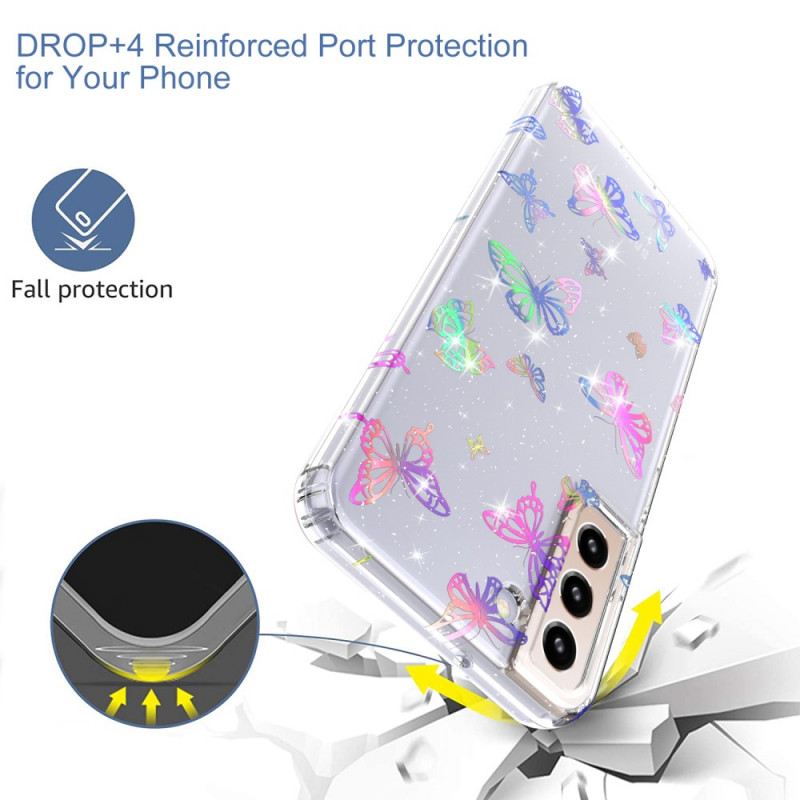 Maskica Samsung Galaxy S22 5G Fleksibilni Silikonski Leptiri