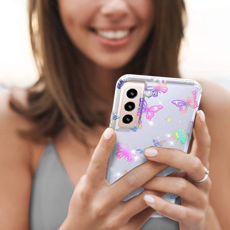 Maskica Samsung Galaxy S22 5G Fleksibilni Silikonski Leptiri