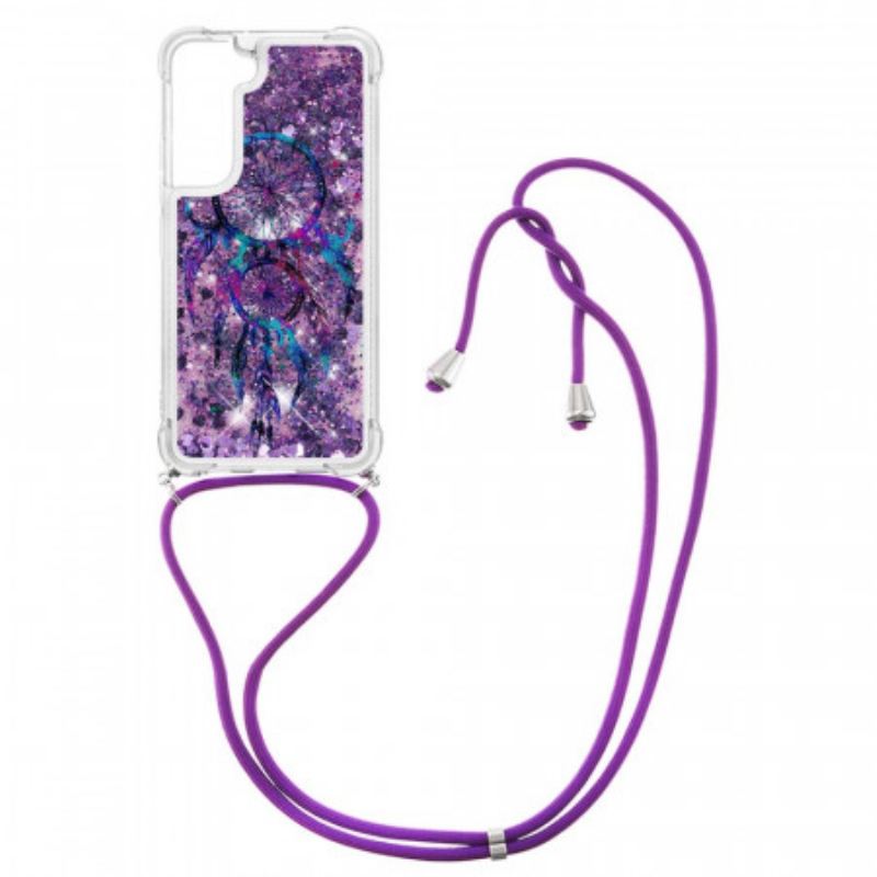Maskica Samsung Galaxy S22 5G Hvatač Snova Sa Šljokicama