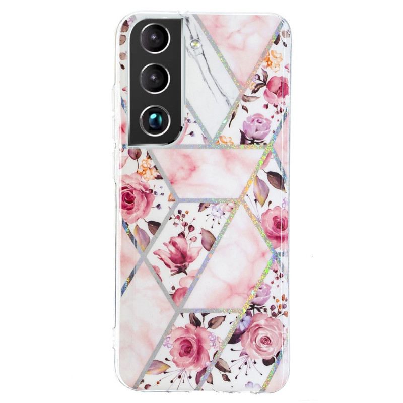 Maskica Samsung Galaxy S22 5G Mramorirano Cvijeće