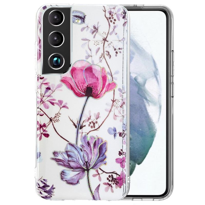 Maskica Samsung Galaxy S22 5G Mramorirano Cvijeće