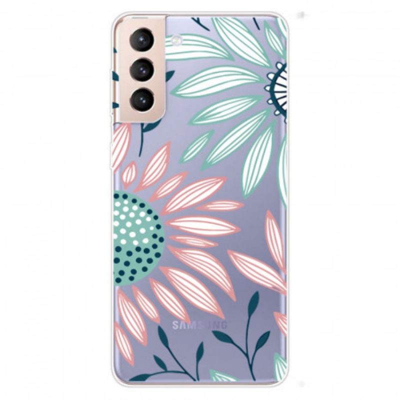 Maskica Samsung Galaxy S22 5G Prozirni Jedan Cvijet