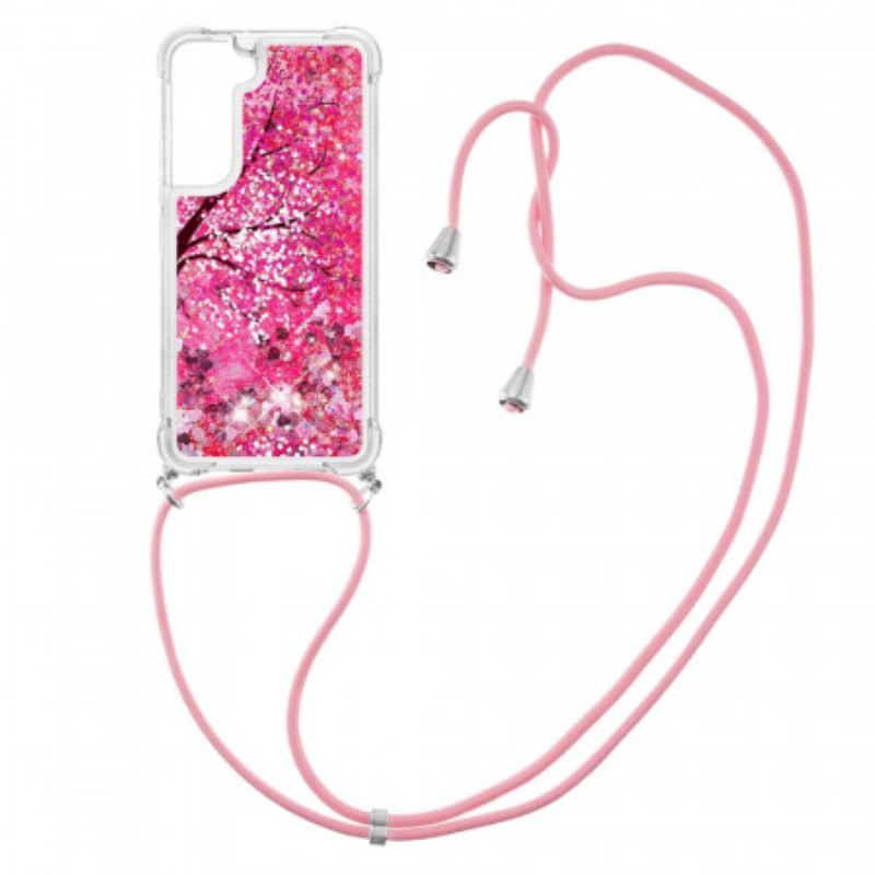 Maskica Samsung Galaxy S22 5G Šljokice S Uzicom