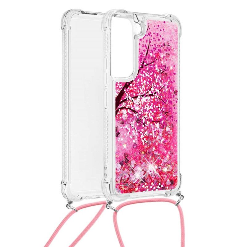 Maskica Samsung Galaxy S22 5G Šljokice S Uzicom
