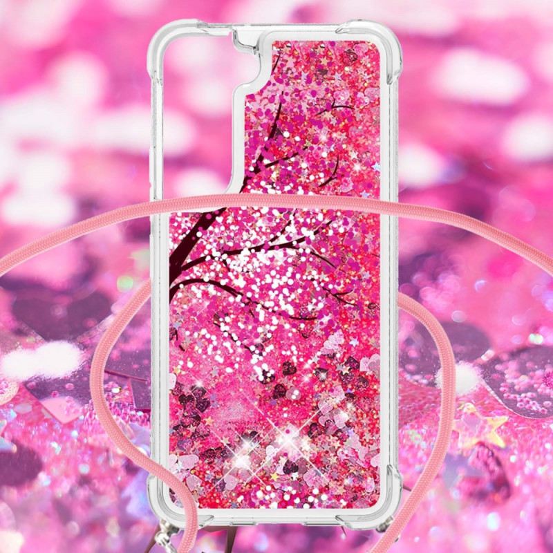Maskica Samsung Galaxy S22 5G Šljokice S Uzicom