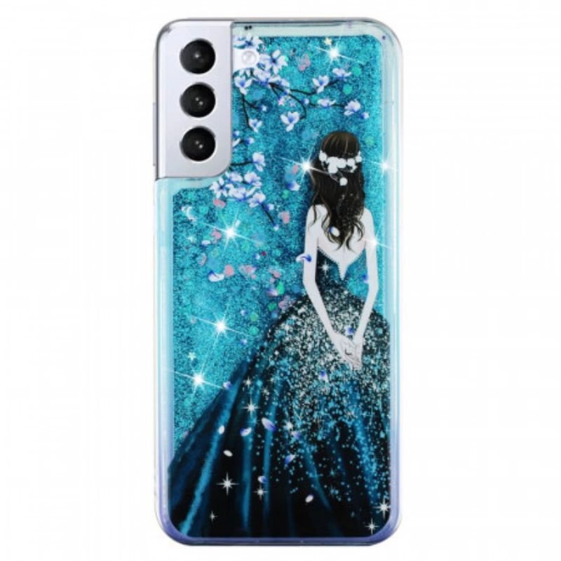 Maskica Samsung Galaxy S22 5G Žena Šljokice