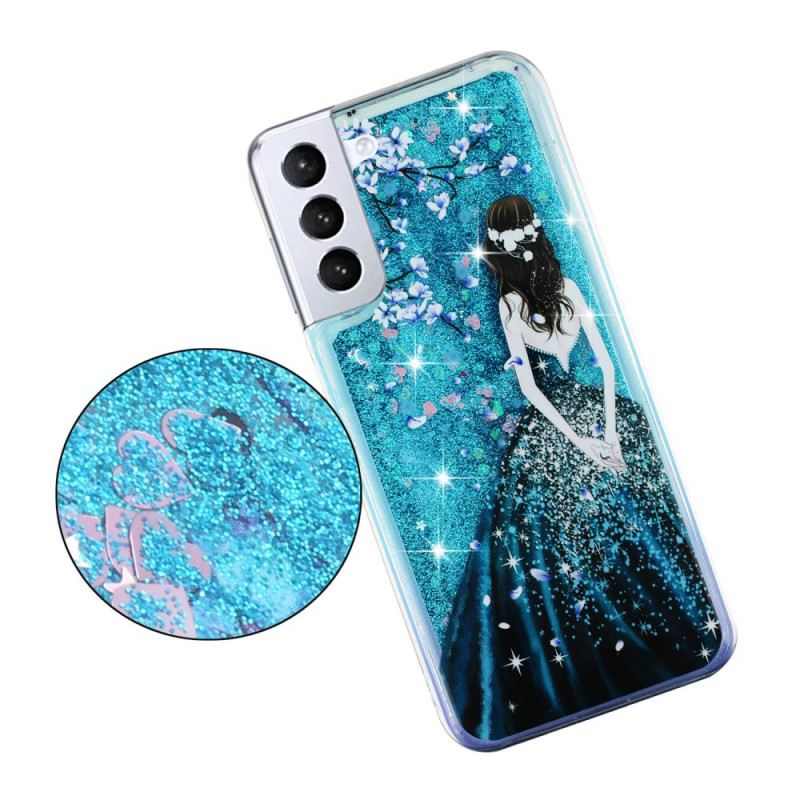 Maskica Samsung Galaxy S22 5G Žena Šljokice