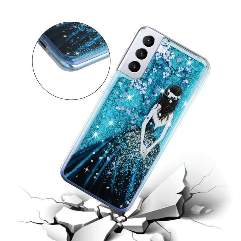 Maskica Samsung Galaxy S22 5G Žena Šljokice