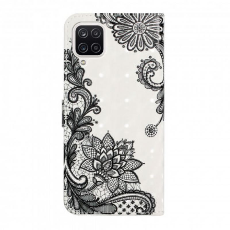 Kožna Futrola Samsung Galaxy A22 Chic Čipka