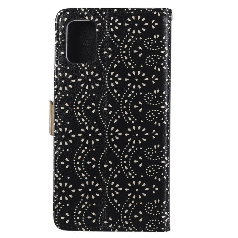 Futrola Samsung Galaxy A71 Novčanica S Čipkastim Remenom
