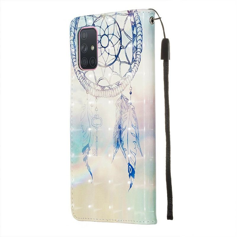 Kožna Futrola Samsung Galaxy A71 Hvatač Snova U Akvarelu