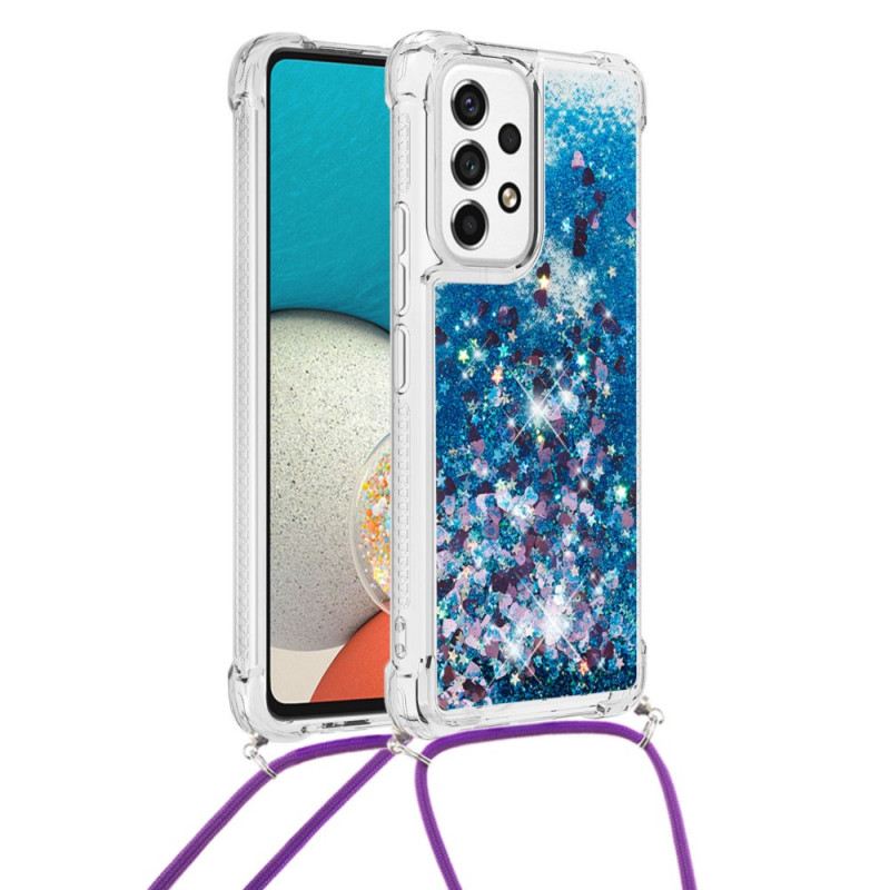 Maskica Samsung Galaxy A53 5G Dizajn Šljokica Sa Uzicama