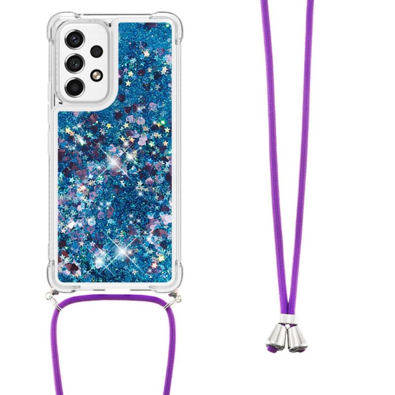Maskica Samsung Galaxy A53 5G Dizajn Šljokica Sa Uzicama