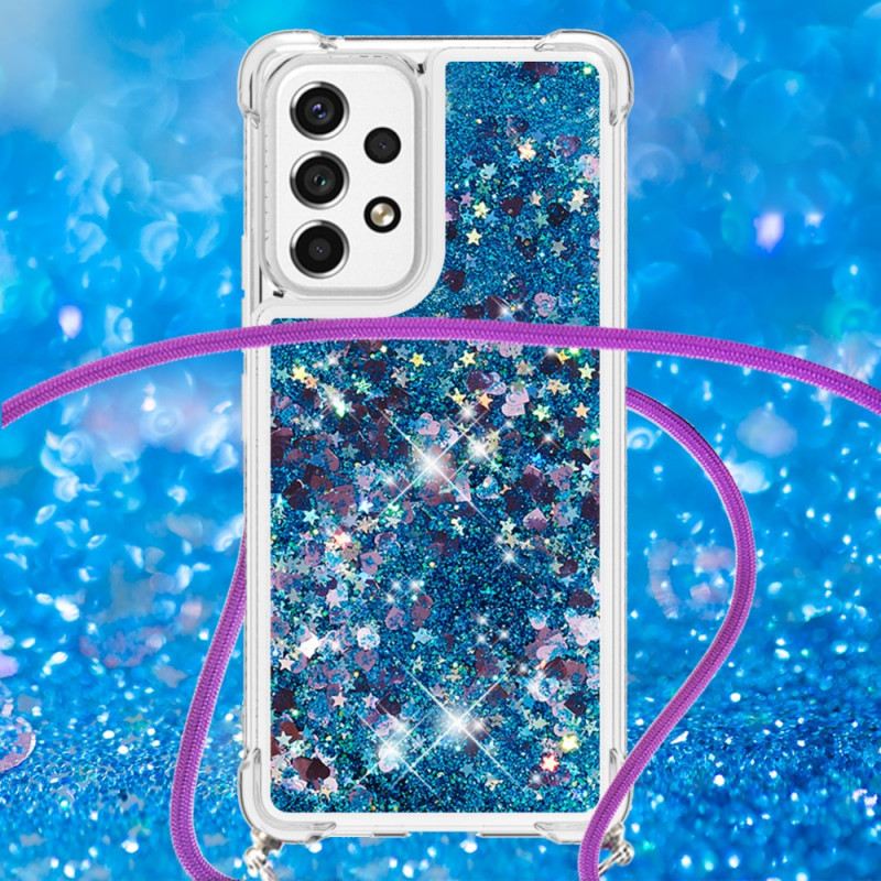Maskica Samsung Galaxy A53 5G Dizajn Šljokica Sa Uzicama