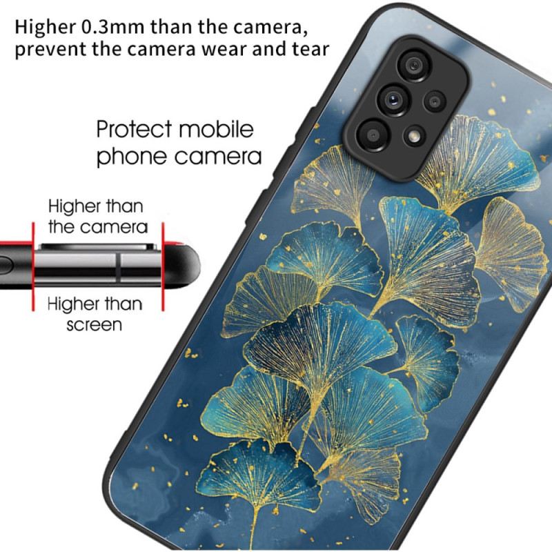 Maskica Samsung Galaxy A53 5G Ginkovo Lišće Od Kaljenog Stakla