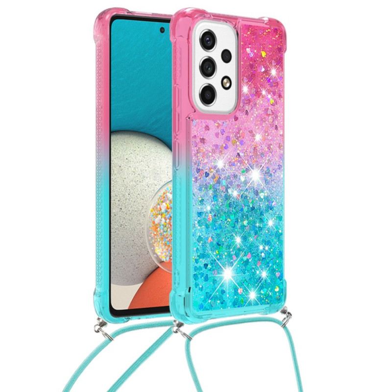 Maskica Samsung Galaxy A53 5G Glitter Silikonski Kabel