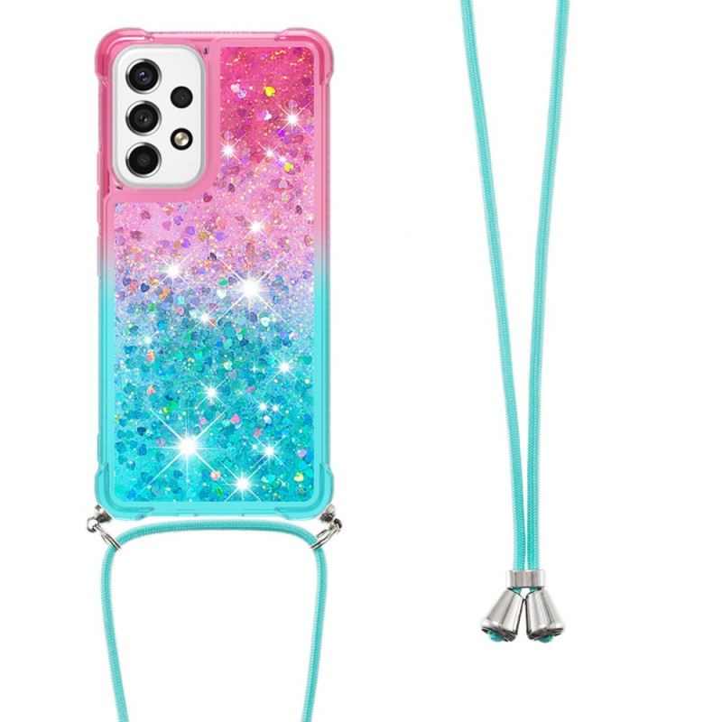 Maskica Samsung Galaxy A53 5G Glitter Silikonski Kabel
