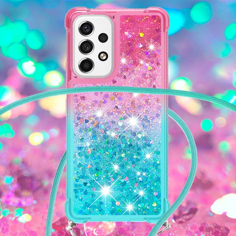 Maskica Samsung Galaxy A53 5G Glitter Silikonski Kabel