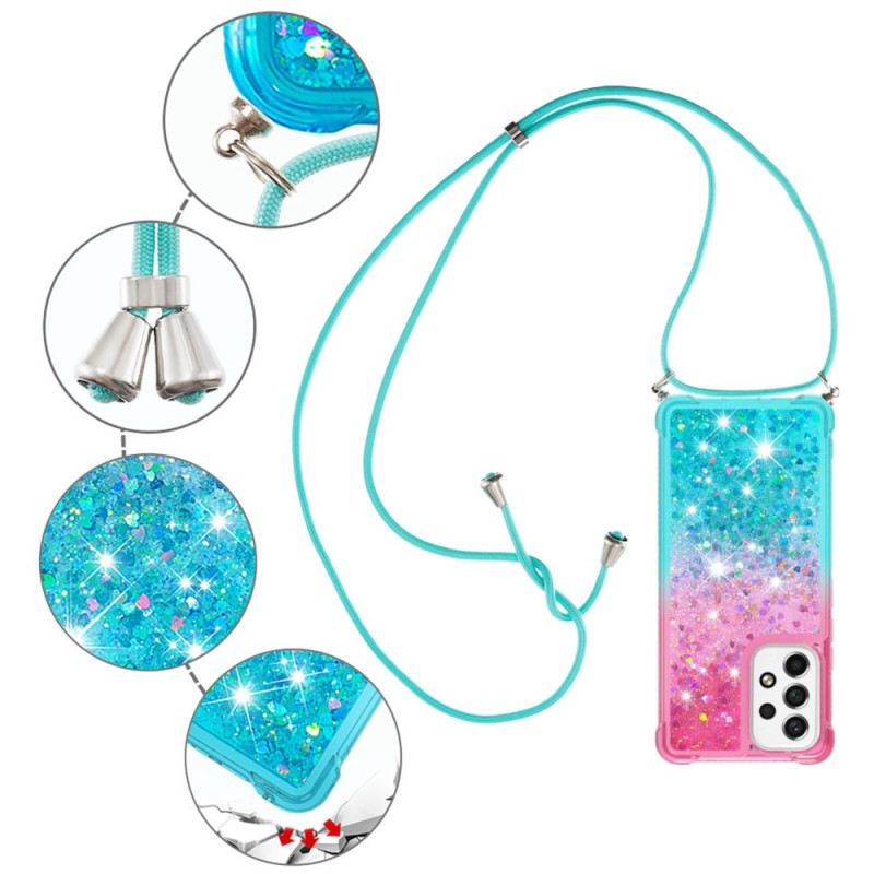 Maskica Samsung Galaxy A53 5G Glitter Silikonski Kabel