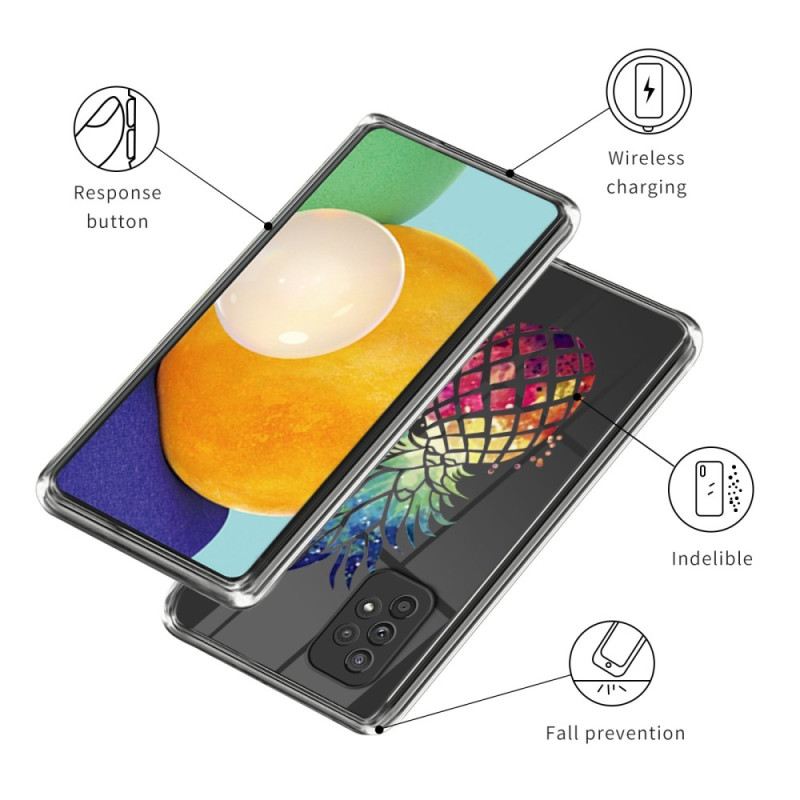 Maskica Samsung Galaxy A53 5G Ljubičasto Cvijeće Bez Šavova