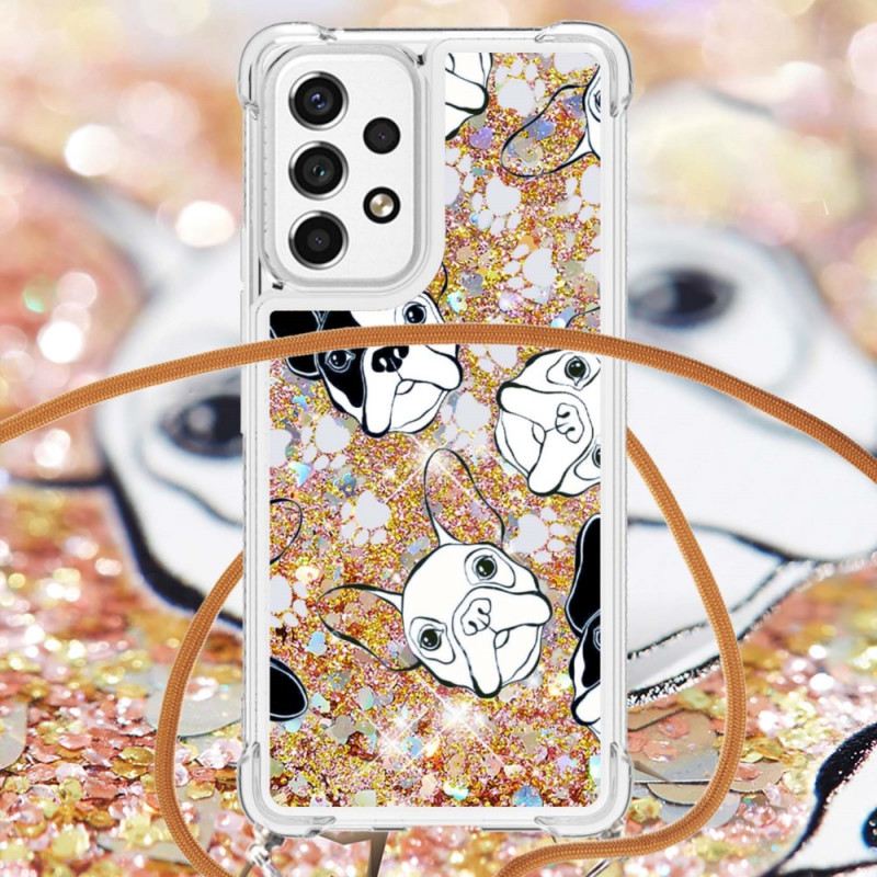 Maskica Samsung Galaxy A53 5G Psi Sa Šljokicama