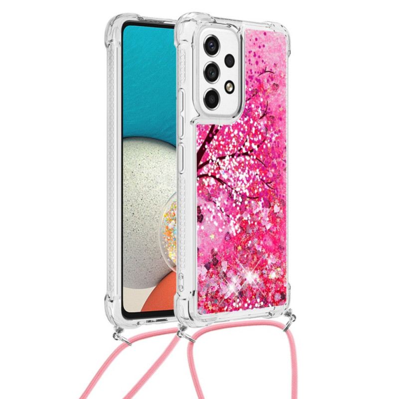 Maskica Samsung Galaxy A53 5G Stablo Šljokica S Uzicom