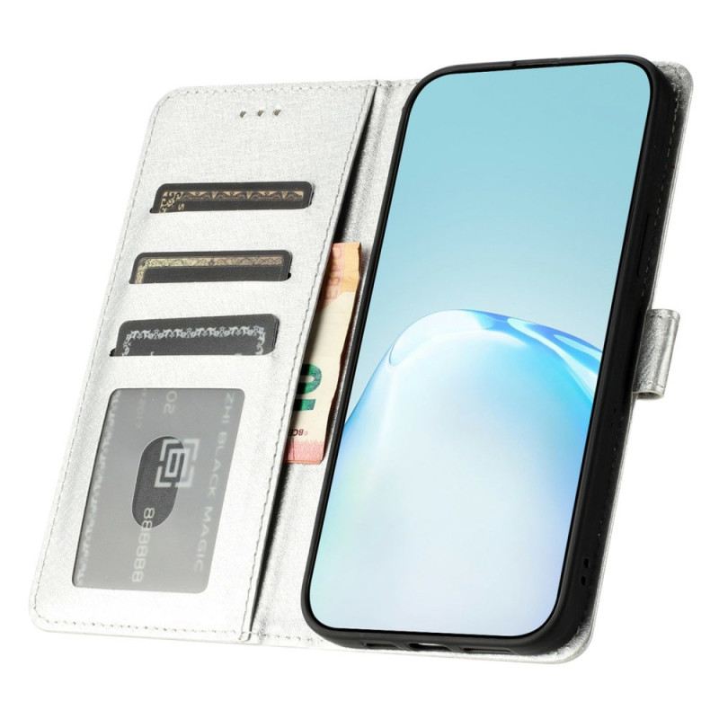 Kožna Futrola Xiaomi 14t Pro Svilena Tekstura S Remenčićima
