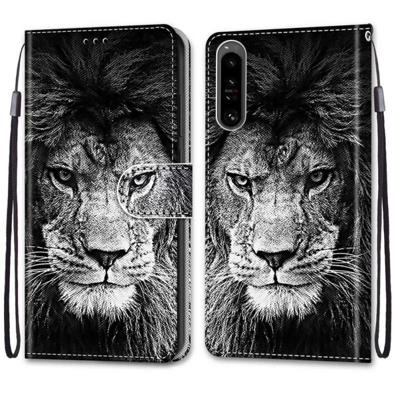 Flip Futrola Sony Xperia 1 IV Lanyard Lion