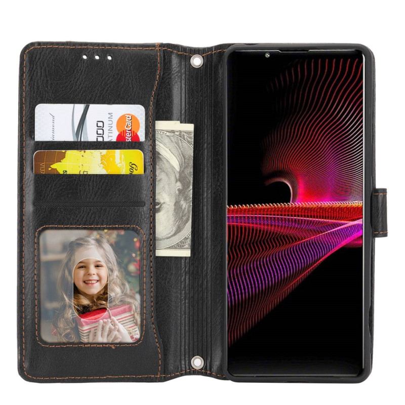 Futrola Sony Xperia 1 IV Novčanik Novčanik S Uzicom I Remenom Za Nošenje Na Ramenu