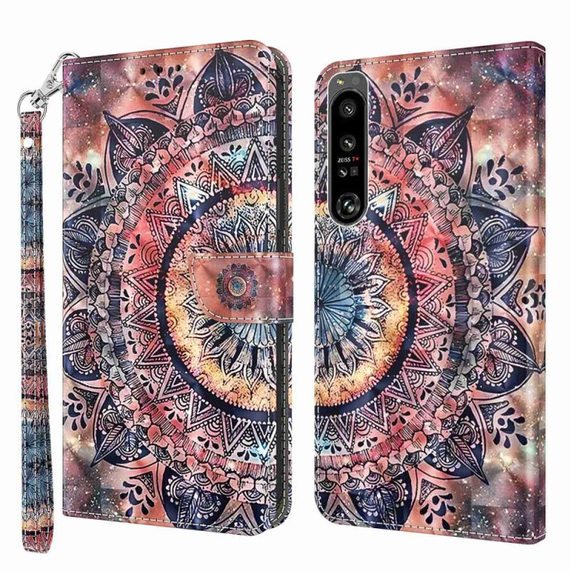 Kožna Futrola Sony Xperia 1 IV Šarena Mandala S Remenom