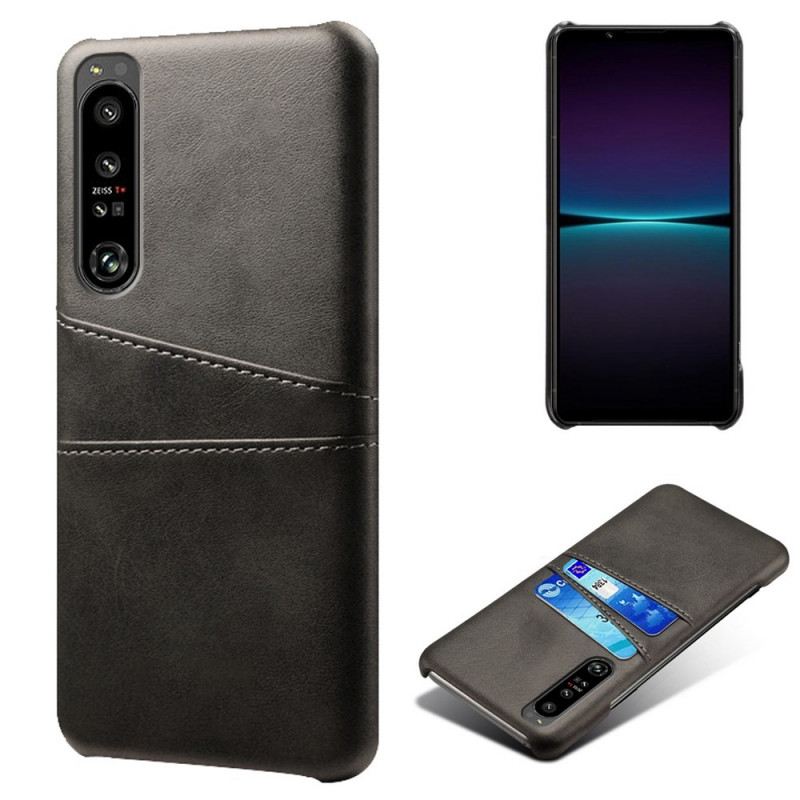 Maskica Sony Xperia 1 IV Držač Kartice S Efektom Kože