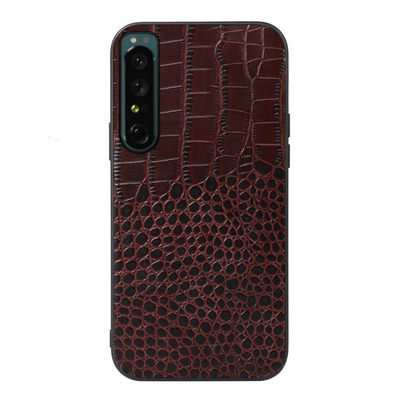 Maskica Sony Xperia 1 IV Prava Krokodilska Koža