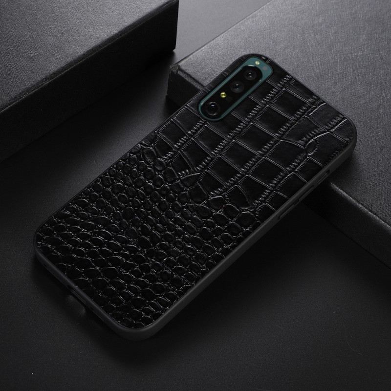 Maskica Sony Xperia 1 IV Prava Krokodilska Koža