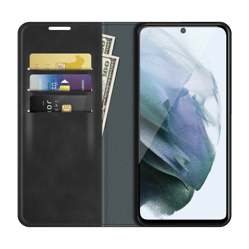 Flip Futrola Samsung Galaxy S21 FE Kožna Futrola Efekt Meke Kože