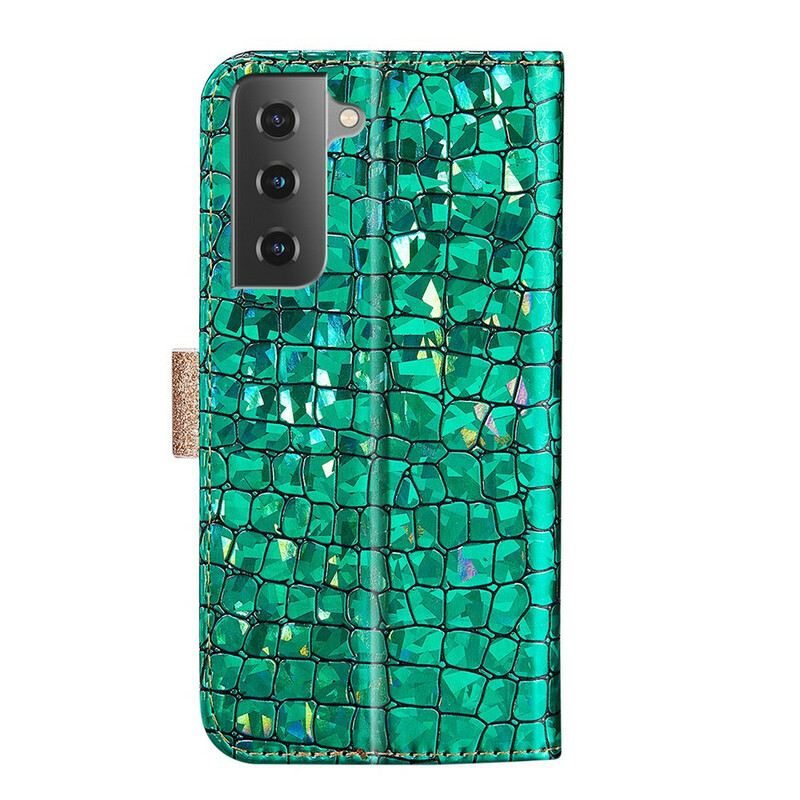Futrola Samsung Galaxy S21 FE Croco Dijamanti