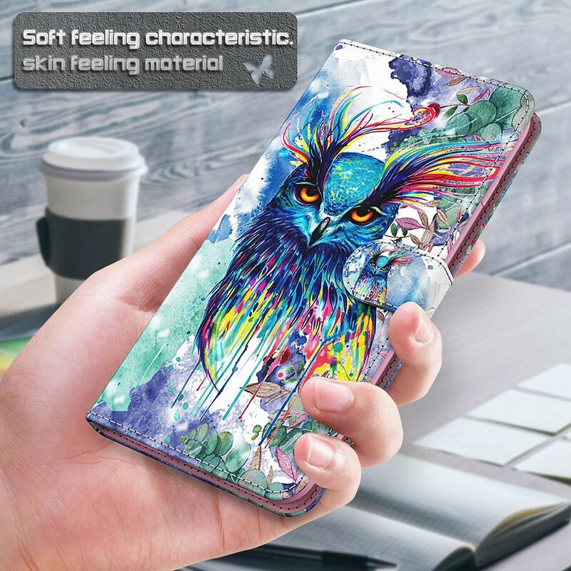 Kožna Futrola Samsung Galaxy S21 FE Akvarel Ptica