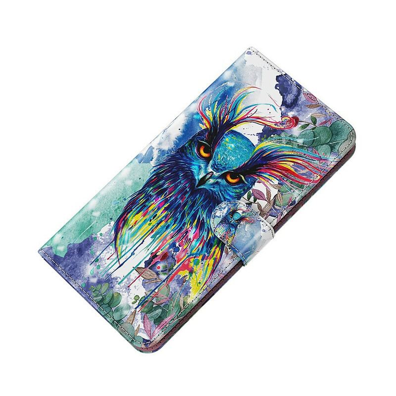 Kožna Futrola Samsung Galaxy S21 FE Akvarel Ptica