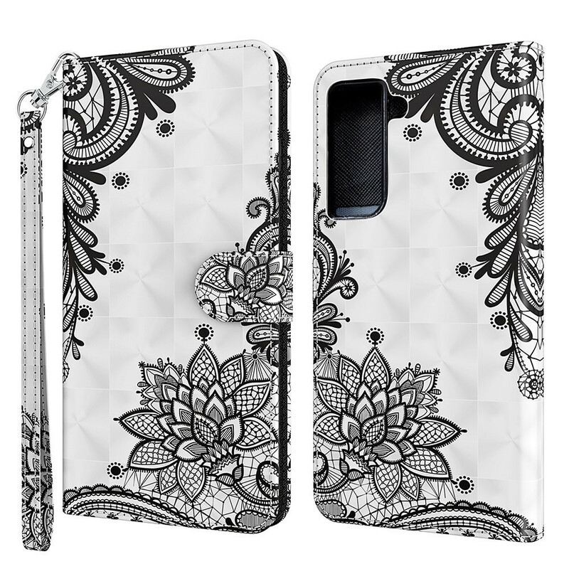 Kožna Futrola Samsung Galaxy S21 FE Chic Čipka