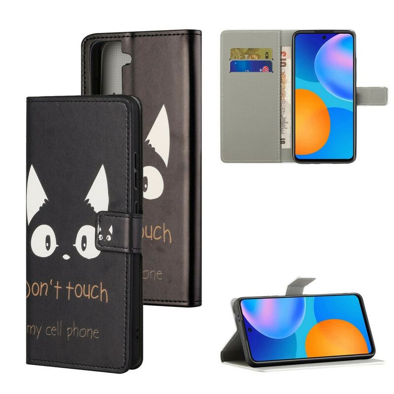 Kožna Futrola Samsung Galaxy S21 FE Ne Diraj Moj Mobitel