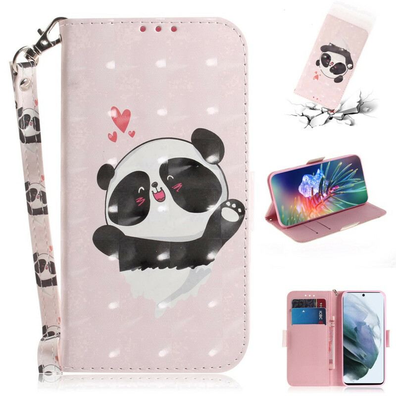 Kožna Futrola Samsung Galaxy S21 FE Panda Love S Uzicom