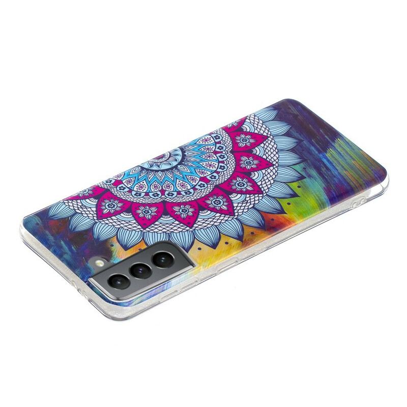 Maskica Samsung Galaxy S21 FE Fluorescentna Šarena Mandala