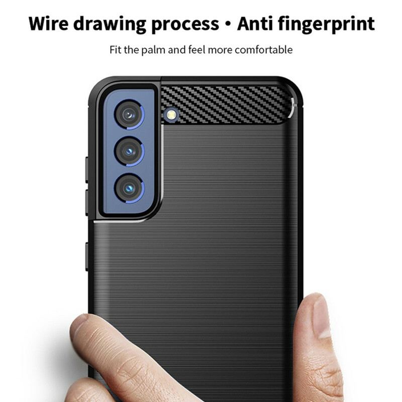 Maskica Samsung Galaxy S21 FE Mofi Brušena Karbonska Vlakna