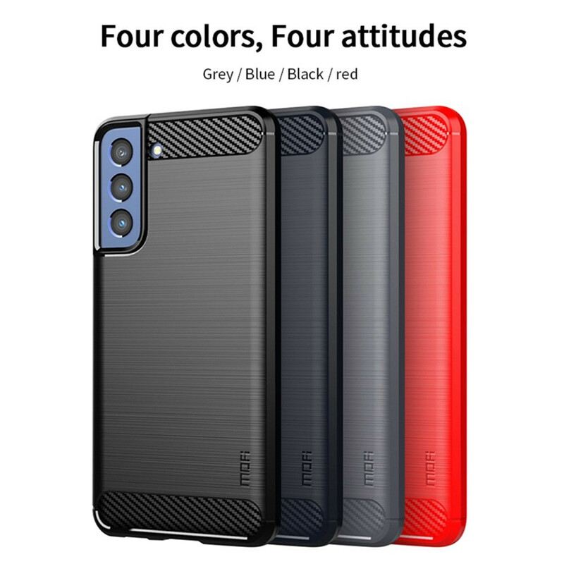 Maskica Samsung Galaxy S21 FE Mofi Brušena Karbonska Vlakna